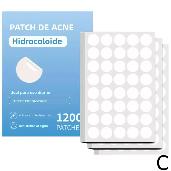 Parches De Coloidal Para Acné Invisibles 400/800/1200Pcs Eliminación De Espinillas Marcas Y Puntos Con Corrector Reparador JaySuing - 1