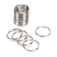Llavero De Metal En Forma De Círculo Blanco Para DIY 12-23mm Anillo Dividido Accesorios De Porta Llaves Para Joyería Unisex - details 12