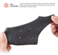 Protector De Talón De Silicona Gel Para Alivio Del Dolor De Fascitis Plantar Y Roturas De La Piel De Los Dedos Del Pie Almohadillas De Talón Cómodas Y Transpirables Para El Cuidado De Los Pies - details 5