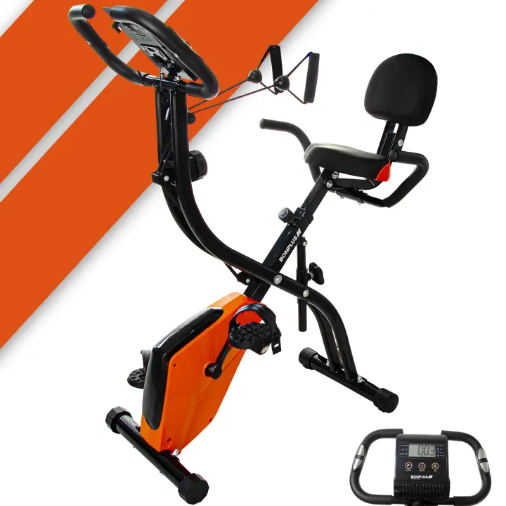Bonplus BP  Bicicleta Estática Magnética con 8 niveles de Resistencia WONDER BIKE  Bici Estática Plegable  Plegable, Cómodo y Fácil de Transportar  Ejercicio Completo  Fitness - 1
