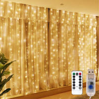 Guirnalda De Luces LED Para Ventana 6x3M/3x3m Con Control Remoto Y Alimentación USB Decoración Navideña Para Casa - details 13