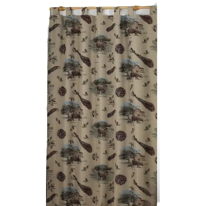 Cortina de Puerta Exterior Interior – Diseño Clásico Jamones – Alta Calidad-140x260cm | Mercatienda.es - 1