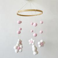 Campana De Viento De Peluche Nórdica Con Flor Para Habitación De Niños Tienda De Ropa Infantil Decoración De Habitación Para Bebés - details 2