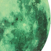 Pegatina De Pared Luminosa 3D Luna Que Brilla En La Oscuridad 8/12/20/30cm Decoración Para Habitación De Niños Estilo Moderno - details 2