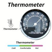 Termómetro - Escala doble (-40 a 212 °F/-60 a 20-14 °C), superficie negra fácil de leer - Ideal para automóviles, uso en interiores y exteriores, campamentos - No requiere baterías, accesorio de viaje compacto - details 3