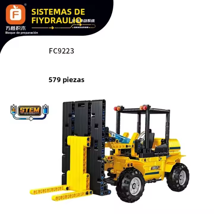 Juguetes De Bloques De Construcción Creativos Para Niños Excavadora Vehículo De Ingeniería Hydraulica Kit De Artesanía DIY Con Mini Bloques De Plástico Para Niños Regalo Para Niños - 1