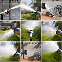 Pistola de Riego de Jardín de Metal Resistant | Modos de Riego: Ducha, Niebla, Ventilador, Inundación, Cono, Plano, Center, Ángulo, Chorro | Compatible con Mangueras de Jardín SY - details 3
