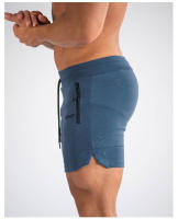 Nuevos Shorts De Fitness Para Hombre Con Bolsillo Cremallera Pantalones De Correr Verano Transpirables Shorts De Playa Deporte Mesh Talla Verdadera - details 17