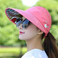 Sombrero De Verano Para Mujer Con Pico Ancho Plegable Protección Contra Los Uv Sombreros De Playa Casual De Poliéster - details 26