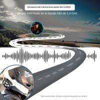 WAYXIN R5 Intercomunicador De Motocicleta Casco Headsets FM Radio BT5.0 Comunicación Interfaz Impermeable 2 Conducentes - details 4