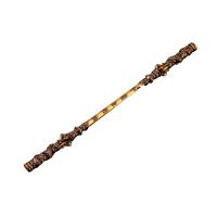 Nueva 2024 Barra Dorada Ruyi De Metal Negro Para Juego Wu Kong Adorno Artesanal De Mano Juguete Giratorio De Dedo 22cm - details 1