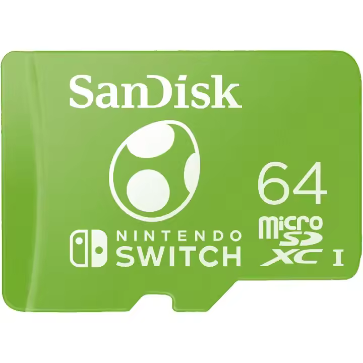 Tarjeta de memoria Nintendo Oficial SanDisk 64GB,128GB,256GB,512 GB Micro SD para Nintendo Switch, hasta 100 MB/s UHS-I Class 10 U3 - 1