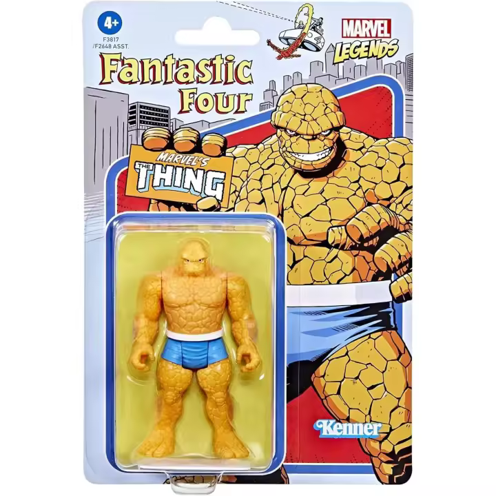 Marvel Legends Kenner Hasbro 2021 Thor Iron Man La Cosa The Thing Moon Knight Firestar Captain America Nova Figura Retro de 9,5 cm - 1