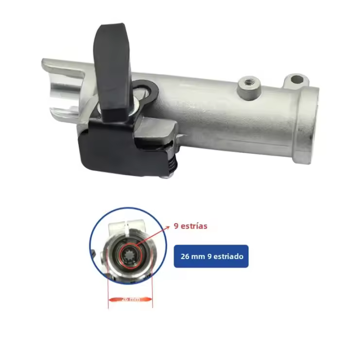 Conector De Eje Universal 9 Encogedores Para Trimmer De Jardín Reemplazo De Arrancador De Bello Spline 26/28mm Herramienta De Jardín - 1