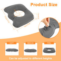 Cojín Donut Inflable Para Hemorroides Asiento Ajustable Ligero Masajeador Cojín Silla Asiento De Almohadilla De Terry Para Adultos - details 2