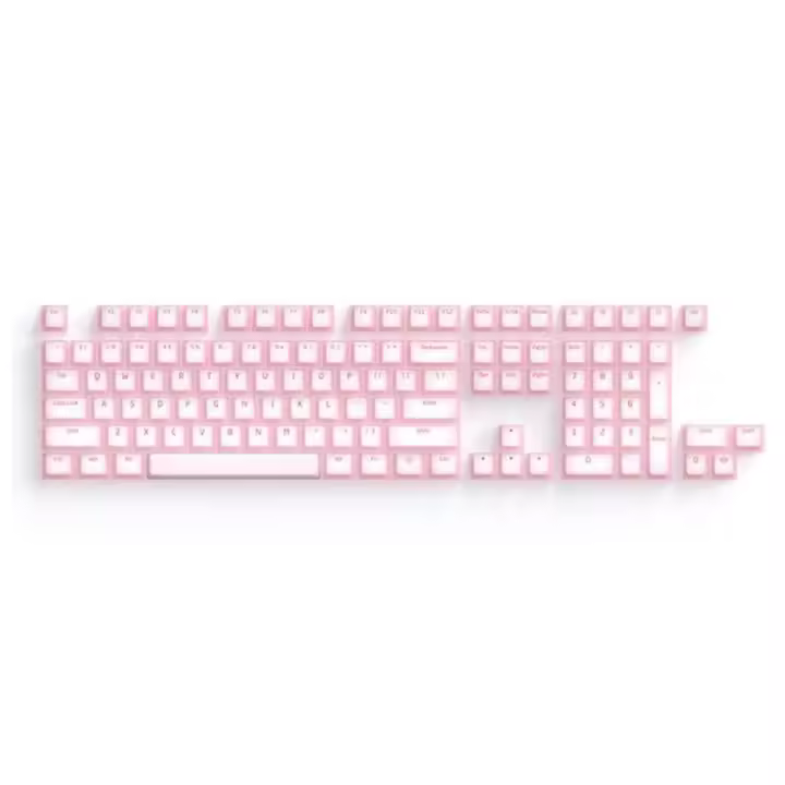Nogi Cherry Perfil ABS Silicone Keycap Blanco Negro Sakura Pep Very Peri Para Teclado Gh60 Poker 87 TKL 104 ANSI Xd64 Bm60 Xd68 - 1