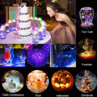 Luces LED Sumergibles con Control Remoto 10 Lámparas Brillantes RGB para Piscina, Jardín de Estanque, Acuario Iluminación al Aire Libre HD061 - details 20