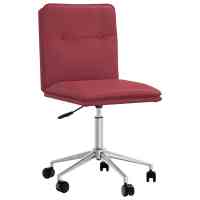 vidaXL Silla de comedor de cuero sintético rojo tinto en color Rojo vino tinto/Crema/Blanco y más | cómodas modernas ergonómicas para comedor cocina salón hogar - details 0