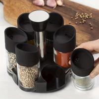 Giratorio De Especias 6-Armarrio Organizador De Condimentos Para Encimera Contenedor De Almacenamiento De Fiestas Y Decoración Del Hogar - details 1