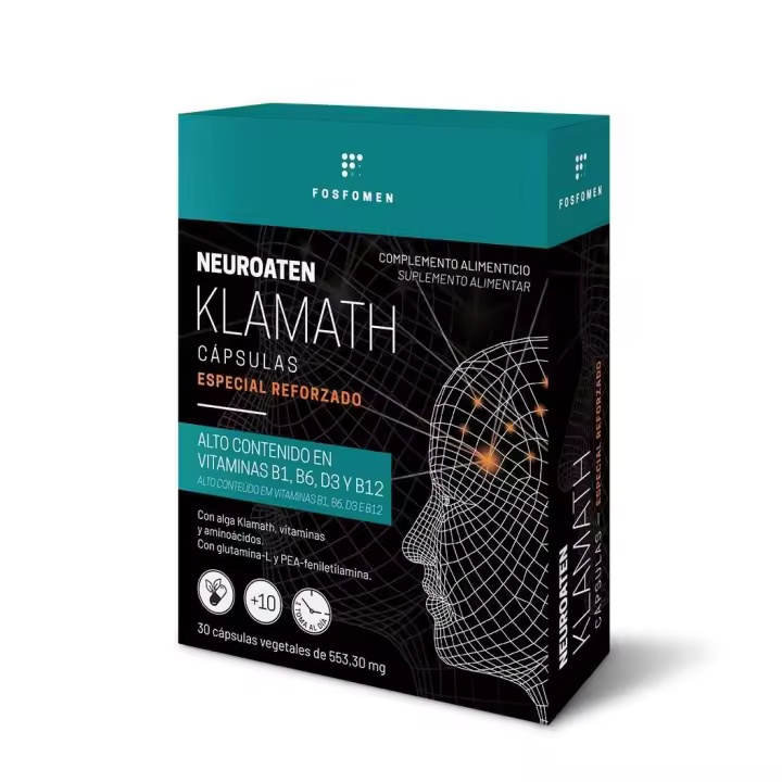 Herbora NEUROATEN KLAMATH Cápsulas - Mejora del Rendimiento y Memoria, Suplemento Alimenticio para el Bienestar Cerebral. - 1