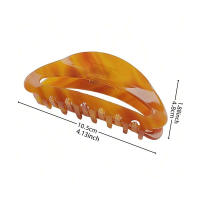 Juego De 1 Pieza De Pinzas Para El Cabello Elegantes Para Mujer Tamaño Grande Moda Gruesa Pinza De Tiburón Para Cabello Grueso - details 2