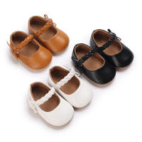 Zapatos De Princesa Para Bebé Niña En Lace Blanca Mocasines Con Lazo Y Borde Antideslizante De Goma Primera Calzado Para Caminar - details 183
