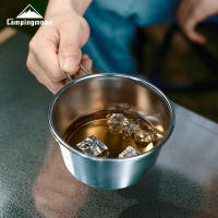 CAMPINGMOON Juego De 4 Piezas Sierra Bowl Y Taza De Acero Inoxidable Para Camping Y Picnics Con Bolsa De Almacenamiento Utensilios De Mesa Al Aire Libre - details 14