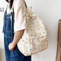 Mochila Floral De Moda Para Estudiantes Y Niñas Con Correas Ajustables Y Gran Capacidad Bolsa De Viaje De Nylon Para Mujeres - details 5