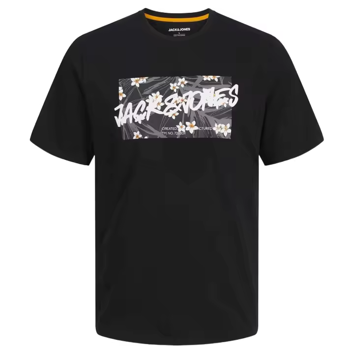 Camiseta de Manga Corta Jack&Jones  para hombre en color negro - 1