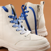 Alpargatas De Canvas Con Cordones De Color Gradiente Pequeños Algodón Mint Verde Y Blanco Para Niños Y Adultos - details 3