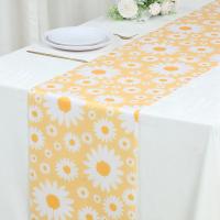 Corredor De Mesa En Forma De Margarita Para Fiesta De Cumpleaños Decoraciones Para Cocina Y Comedor Cubiertas De Tela Para Niñas Fiesta De Baño De Bebé - details 5