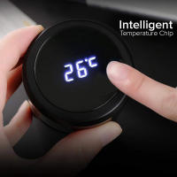 Botella Inteligente De Acero Inoxidable Con Pantalla De Temperatura Resistente a Fugas Doble Capa Mantiene Bebidas Calientes Y Frías Para Hombres - details 4