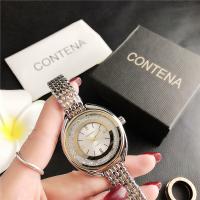 Reloj De Mujer De Lujo Con Rhinestone Y Diamantes En Acero Inoxidable Reloj De Cuarzo Fashion Gold Contena Quartz Wristwatches - details 2