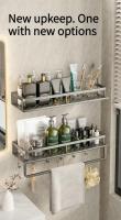 Estante De Baño Montado En La Pared Racks De Inodoro No Perforado Capaz De Drenar Agua Organizador Multifuncional Para El Hogar - details 0
