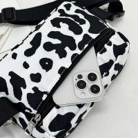 Bolsa De Pecho Para Mujer Con Estampado De Leopardo Bolso Transversal De Nylon Moda Bolsa De Hombro Y Cinturón Para Damas - details 15