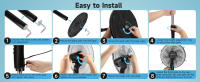 AIGOSTAR Ventilador de Pie con Mando a Distancia, 7 Aspas, 3 Velocidades & 3 Modos, Temporizador 7.5 Horas, Oscilante 80°, Silencioso - details 7