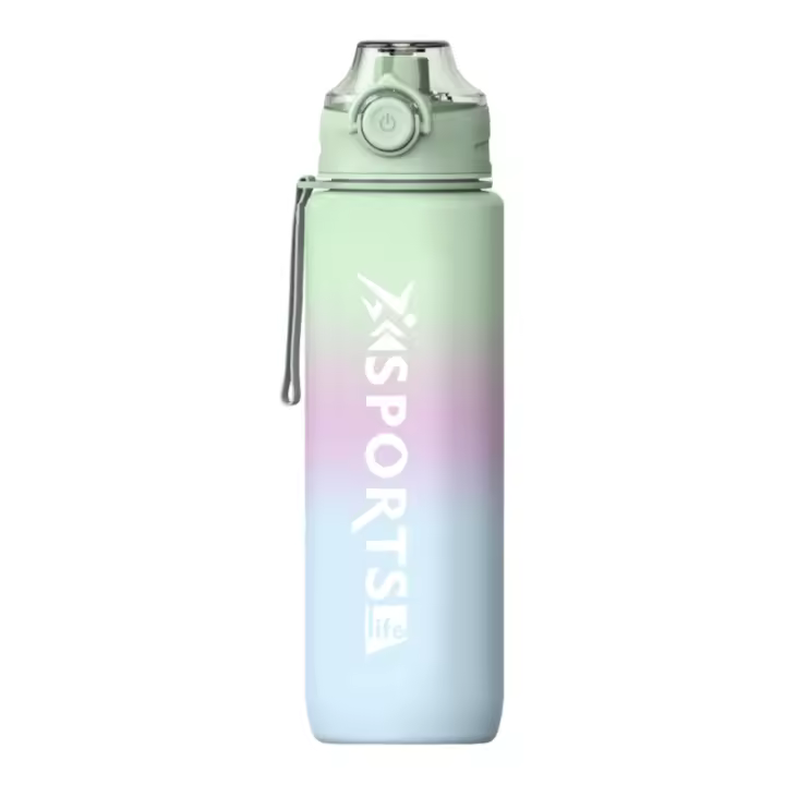 Botella de Agua Deportiva de 1 Litro  Sin BPA  Boquilla para Deporte  Con Texto Motivacional  Botella Agua Prueba de fugas, Botella Deportiva Tritan de Plástico Sin BPA, Botella Motivacional  para Hogar y Exterior  (bta) - 1