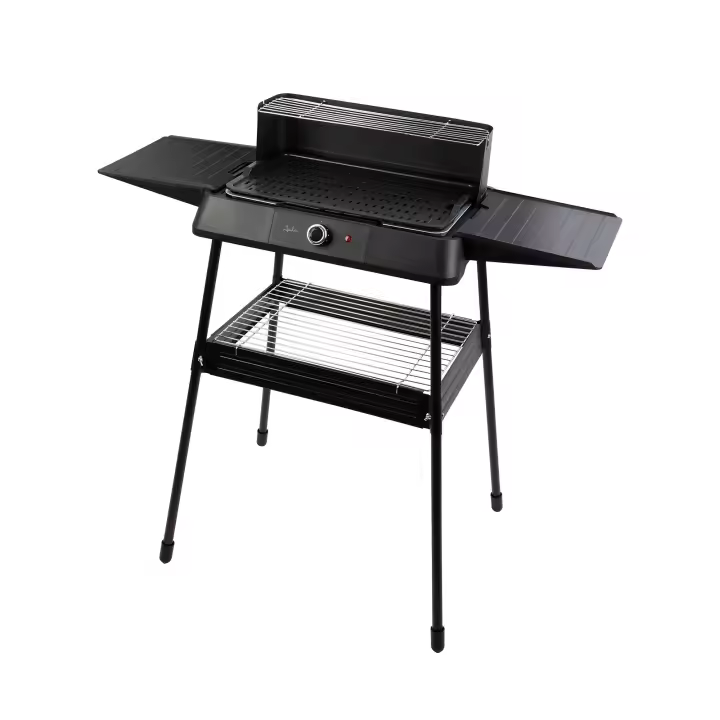 Jata Barbacoa Eléctrica JEBQ1002 | 2 Opciones Cocinado | 400x240 Mm | Desmontable | Panel Cortaviento - 1