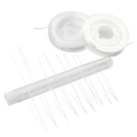 Kit DIY 10pcs Agujas De Punto De Ojo Grande Curvadas Para Perlas Y Cuerdas Elásticas Herramientas Para Fabricación De Joyas - details 6