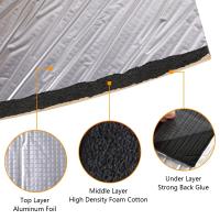 Alfombrilla De Sonido Para Coche Auto Aislante De Calor Y Ruido Resistente a La Vibración Adhesivo 200*50cm Tapete De Aluminio Para Engarzado En Motor Y Puertas - details 4