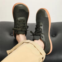 Zapatos De Senderismo Minimalista Para Hombre Con Punta Amplia Y Comodidad Transpirable Zapatillas Verdes 8889 Material De Suela De Goma Cubierta Por Encima Del Tobillo - details 2