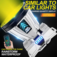 Linterna Frontal LED Recargable Super Brillante 1200mAh Alta Potencia Headlamp Para Pesca Y Camping Luz De Cara Con 3 Modos - details 10