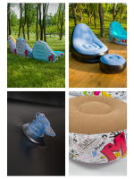 Al Aire Libre sofá inflable Silla portátil camping flocado espesado perezoso dormitorio Casa OCIO - details 0