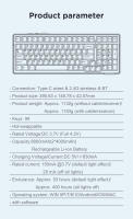 Teclado Mecánico AULA F99 Bluetooth 5.0/2.4G Wireless/Wired 99 Teclas Teclado De Juego Personalizable Montado En Ganchos Para Escritorio Y Laptop - details 15