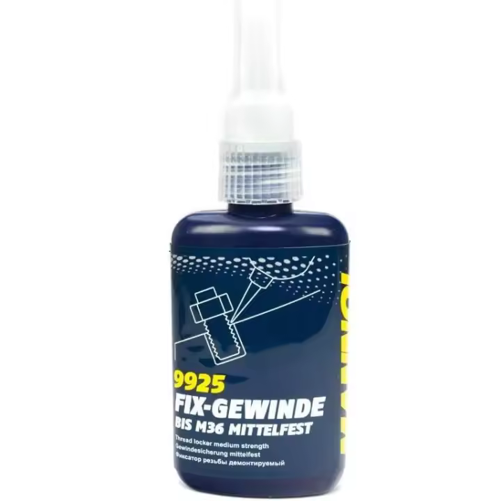 Mannol Fix-Gewinde 9925 Fijador de roscas de resistencia media, 50 ml - 1