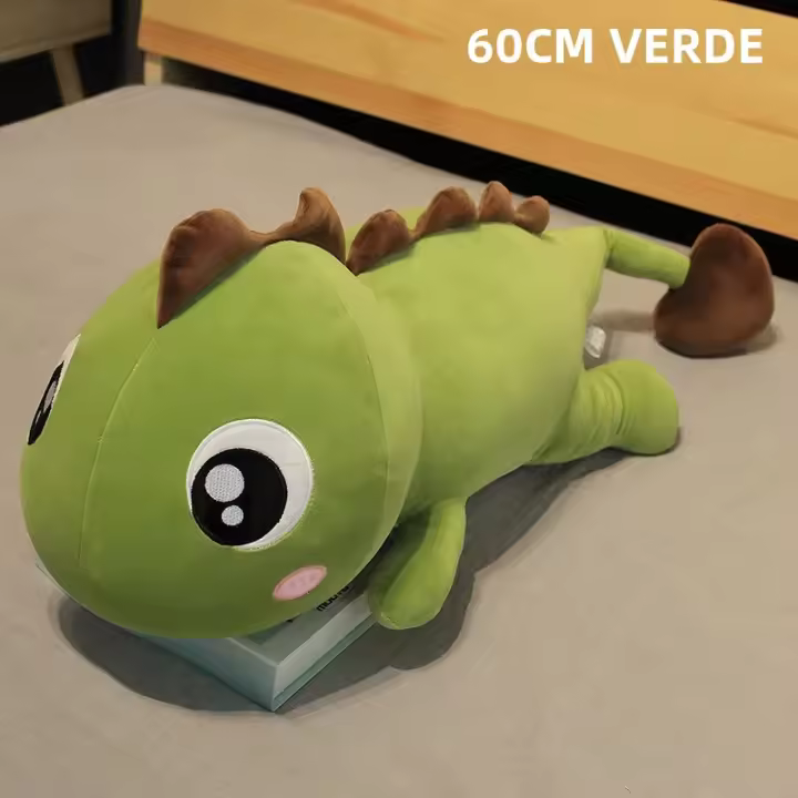 Muñeco De Peluche Dinosaurio De 60 Cm Juguete Suave Y Kawaii Decoración Para El Hogar Regalo Para Niños Edad Recomendada 3-6Años Relleno De Algodón PP - 1