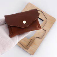 Molde De Corte Para Cuero Billetera Monedero Herramienta De Terciario Para Manualidades Y Costura Patrón De Tarjeta De Fabricación De Bolsas - details 0