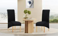 Cubierta De Silla Elástica Engrosada En Color Sólido Anti Suciedad Estilo Simple Protección Para Silla De Comedor Hotel Banquete Hogar - details 4