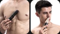Afeitadora eléctrica resistente al agua para el hogar, cortadora de pelo multifunción para hombres, juego de depilación nasal - details 1