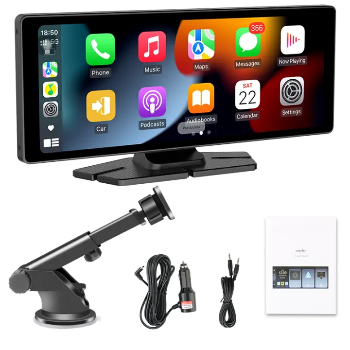 Radio De Coche Inteligente Jansite Universal 10.26 Pulgadas Pantalla Inteligente Multimedia WiFi Reproductor De Vídeo Con Carplay Android Auto MirrorLink WiFi - 1